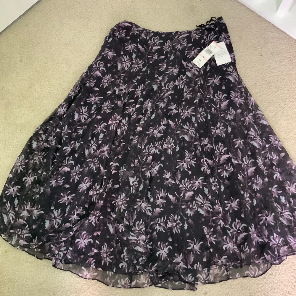 NWT JONES NEW YORK FLORAL MIDI SPRING SKIRT